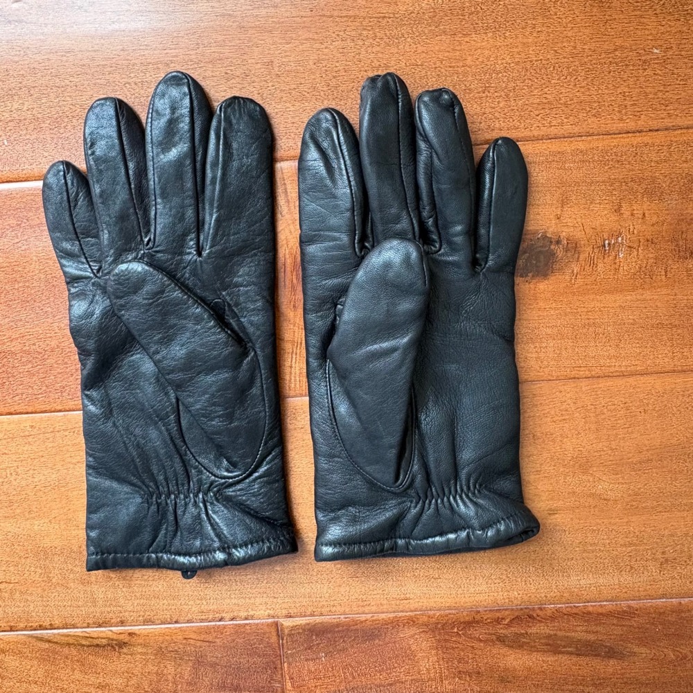 Wilsons Leather Cashmere Lined Genuine Leather Gloves Women Large Black 61495M01